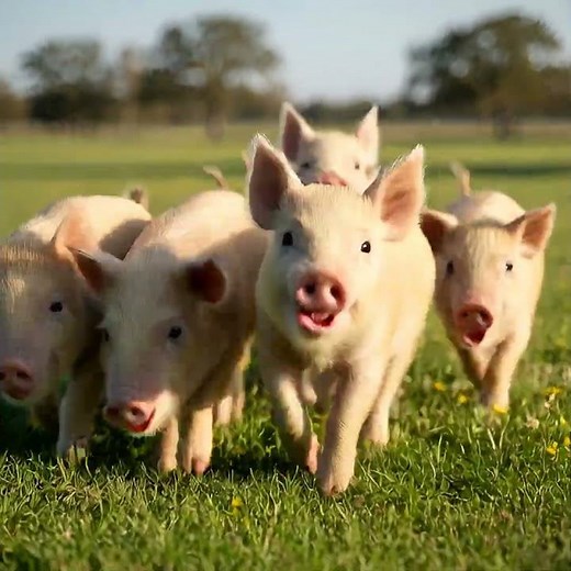 Piglet Giggles on the Green Meadow