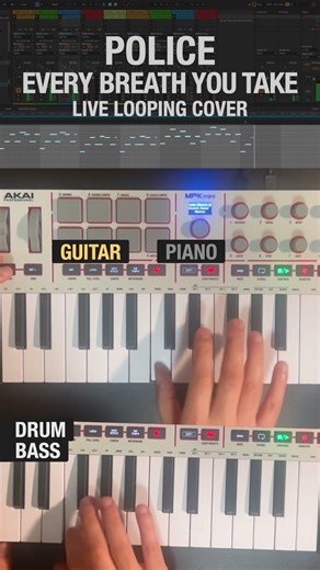 Police - Every Breath You Take, Live Looping Cover #rock #pop #newwave