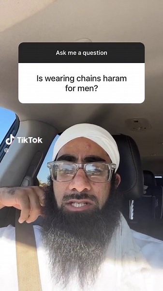 Is wearing chains haram for men?
