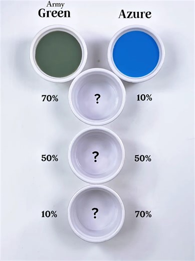 Let's Mixing Army Green Azure 😍 #colormixing #painting #satisfying #artandcraft #art