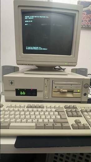 MS-DOS Boot-Up on a 486 DX2 (66MHz) | Retro PC Vibes 🖥️💾 #retro #msdos