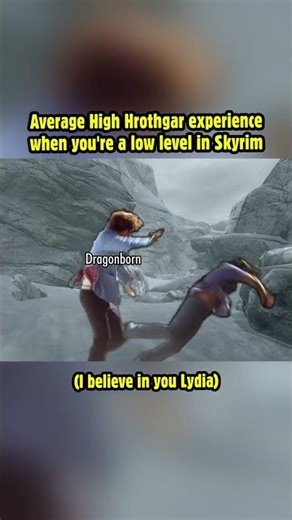 Average High Hrothgar experience when you're a low level in Skyrim! #skyrim