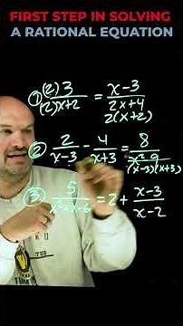 First Step In Solving a Rational Equation