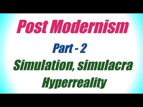 Simulation, simulacra, Hyperreality by Jean Baudirillard. Postmodernism. Part 2. Literary Theory.