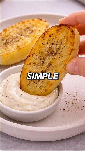 Healthy Crispy Potatoes Without Frying?! 😳 Easy Healthy Snack Recipe