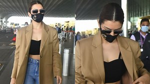 9.1K views · 156 reactions | Actress Hansika Motwani spotted at airport departure #hansika | V Media Entertainment | Facebook
