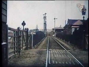 1898 - Barnstaple, England, Riding the Train {Colorized}
