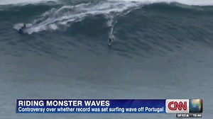Riding monster waves
