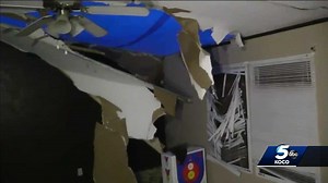 Tornado rips holes in Shattuck home