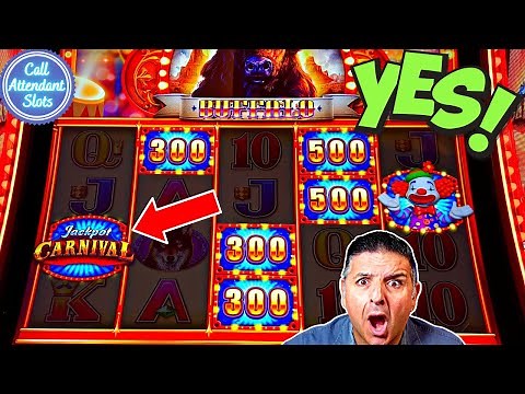 NEW BUFFALO SLOT! I Got the Carnival Bonus on the 2nd Spin!