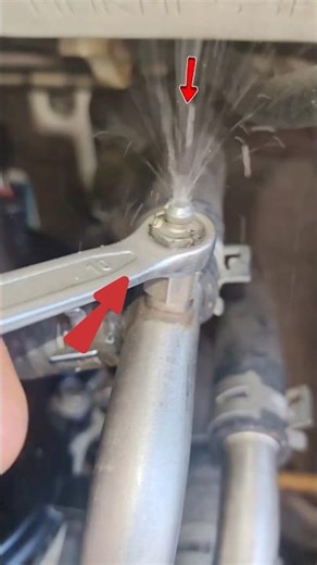 Cooling System Air Bleeding ✅🚗 #automobile #mechanic #explorenow