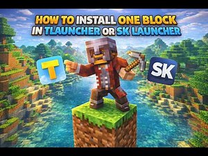 🔥 HOW TO DOWNLOAD ONE BLOCK MAP IN SK LAUNCHER (EASY TUTORIAL) 🔥