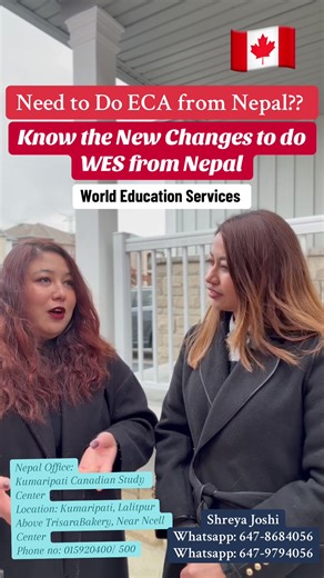Thinking to Do WES from Nepal, Tribhuvan University? There are some changes in documentation. Watch the complete video to know what chances and suggestions are provided and the first hand experience Ms. Jyoti Suwal faced. #nepali #nepaliincanada #nepaliincanada🇨🇦🇳🇵 #canadanepal🇨🇦🇳🇵 #shreyajoshi #canadawithshreya #nepalistudentsincanada🇳🇵🇨🇦 #fyp #ontariocanada #foryouu #foru #canadatiktok #nepalitiktok #wes #worldeducationservices #eca