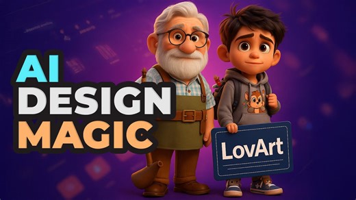 Create Animated Pixar-Style Characters in Minutes with Lovart AI
