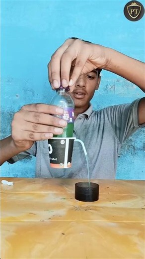 Bottle Pump science hack 7th class project ✅| #diy #viral #fyd #science #experiment