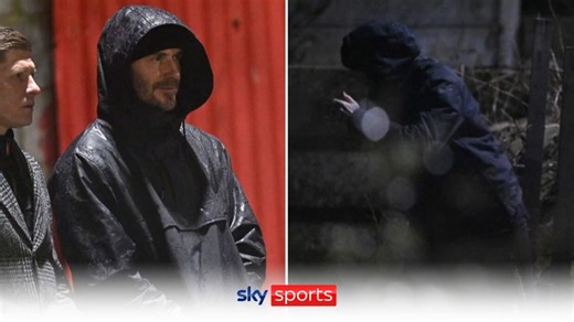 Romeo Beckham: Father David watches on as on-loan Inter Miami II midfielder makes Brentford B debut