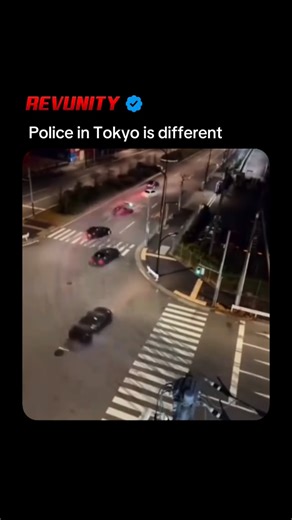 REVUNITY | Car Trends and News on Instagram: "Best skilled cop?🧐 Street drifting in Japan is part of underground car culture — born from mountain roads, late nights, and drivers chasing skill over speed. It’s about control, precision, and respect for the road, not chaos. That’s exactly why the police react so strongly. Public roads are tight, crowded, and unforgiving. One mistake can affect innocent people, so enforcement can be intense — raids, checkpoints, zero tolerance when lines are crosse
