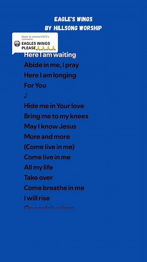 Eagle's Wings Full Lyrics by Hillsong Worship