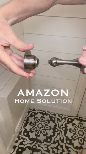 https://urlgeni.us/amzn/Doorstop 🫶This door stop is the perfect solution. Installs in seconds with heavy duty peel & stick. It’s super versatile. It can attach to the wall, but did you know it can also stick to the floor? It’s exactly what we needed to make sure the door doesn’t hit the cabinets. Problem solved! #amazonhomefinds #amazonmusthaves #homesolutions #amazonhome | The Design Twins