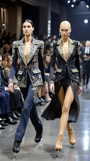 피겨스케이팅 패션쇼 | Ледовое дефиле | 氷上のファッションショー | Figure Fashion Show #fashion #runway