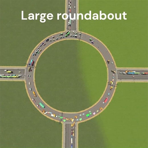 Cities Skylines Intersection Simulation, Part 2-1: hi-flow traffic lights and service interchanges