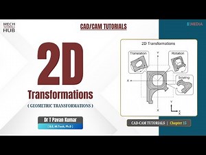 2D Transformations (Geometric) | Translation, Rotation & Scaling | CAD CAM Tutorials | Chapter 15