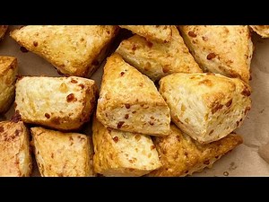 Starbucks Style 1-Step Eggless Cheese Scones - Super Easy & Cheap (There Are Secrets)