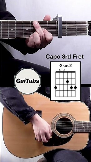 How to play Free Fallin' 👇 (Short Version) - Tom Petty / Guitar Lesson / GuiTabs