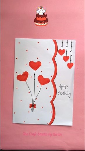 Birthday Greeting Card using White Paper #happybirthday #handmadegreetingcard #tutorial #hbd #latest