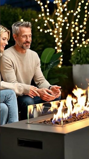 #shorts $259 - Best Modern Fire Pit? 42" Black Propane Table Review