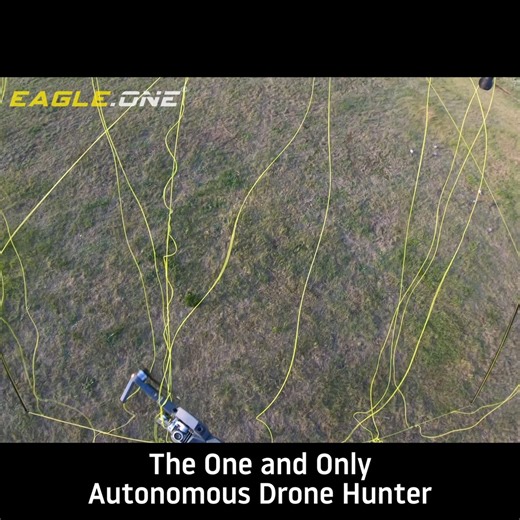 POV of an interception from the inside This is what a drone capture looks like up close #Drone #AirspaceSecurity #dronetechnology | EAGLE.ONE