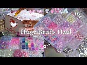 HUGE BEAD HAUL: BEEBEECRAFT Beads Haul Unboxing | Cozy & Chill Haul📦✨
