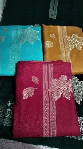 Top- Zari and thread weaving pashmina top with self workBottom- Self work pashmina bottomShawl-