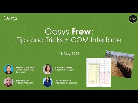 Oasys Frew: Tips & tricks, automation & the COM interface - webinar