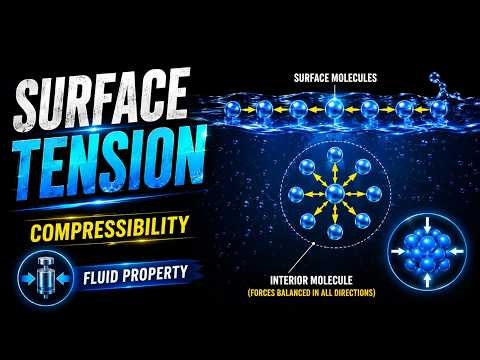 FLUID PROPERTY, Surface Tension , Compressibility, Fluid Mechanics