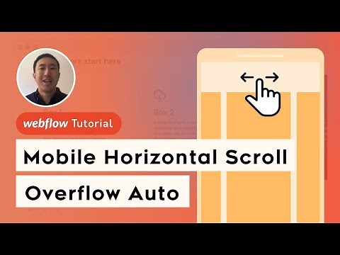 Mobile Horizontal Scroll in Webflow using Overflow Auto