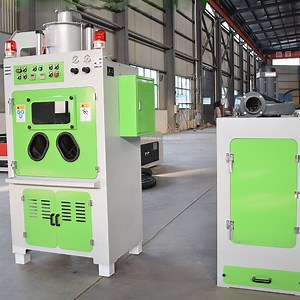 [Hot Item] Rotary Swing Table Type Auto Sand Blasting Machine/Sandblasting Cabinet, Equipment/Shot Peening Cleaner/Rotary Indexing Blasting