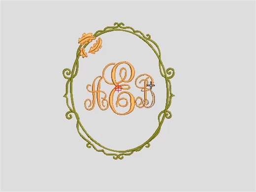 Fall Monogram Frame Embroidery Design 5 Sizes, Custom Monogram Machine Embroidery, Preppy Halloween Fall Digitizing Embroidered Design File - Etsy