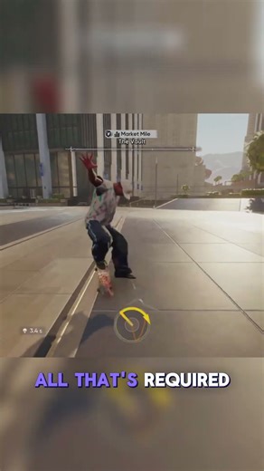 Land a 1080 in Market Mile Challenge (EASY) #skate #gaming #tutorial #easy #shorts