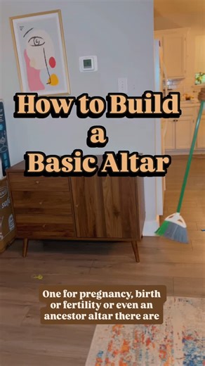 BriAnkh-Ka I‑Shanti | Traditional Midwife • Holistic Doula on Instagram: "This is just a sample altar , because social media gets weird about posting personal ones, and I understand why. Foundational altar building is really good for beginners. It can be as simple as two items or as layered as thirty. What matters most is that your space is clean, sacred, and intentional. But don’t only go to your altar when you want something. Go to give thanks. Go to honor. Go to listen. Altars aren’t new or d