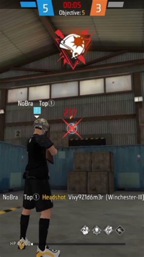 🔥 Free Fire Epic Headshot | Winchester III Gameplay | BOOYAH Moment 😈🔥