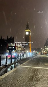 27K views · 3.9K reactions | First snow of 2025 in London ❄️❤️ #londonmoments #london #westminsterbridge #snow #snowfall #snowinlondon | London Moments | Facebook