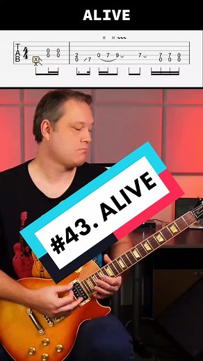 Riff of the day 43: Alive - Pearl Jam #guitartok #guitarcover #riffoftheday #nuxmg30 #guitartabs #pearljam