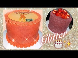 SPARKLY GLITTER CAKE