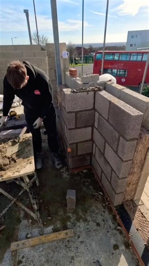 BRICKLAYING 🧱 Dog Tooth #bricklaying #fyp #shorts
