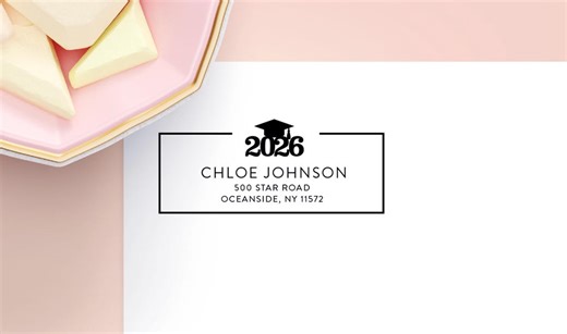 Graduation Return Address Labels, Clear Foil Address Labels for Graduation Invitation, Gold Address Labels, Class of 2026 - Etsy