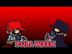 FRIDAY NIGHT FUNKIN' mod EVIL BOYFRIEND vs CORRUPT Mario The Rapper FULL WEEK!