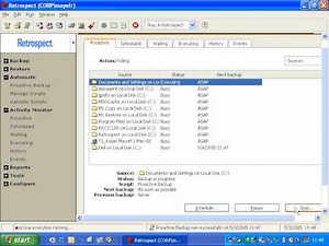 Using Proactive Backup Scripts in Retrospect for Windows