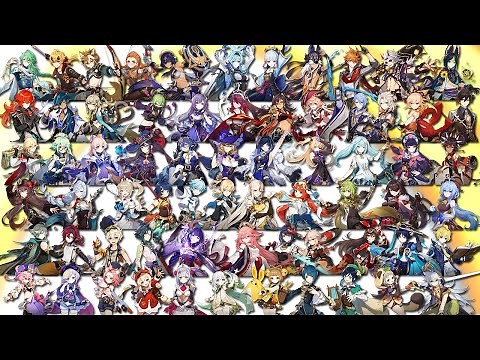 Genshin Impact - All 71 Characters Skills Transitions MV Showcase 2023 | 1.0 to 3.8