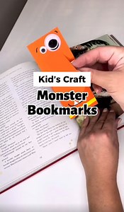Halloween Craft Idea For Kids 📚 How To Make Monster Bookmarks #halloweencrafts #kidscrafts #kidscraftideas #spookyseason #halloweenactivities #bookmarks | The YAYsayers